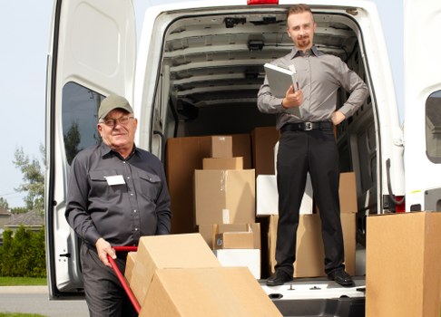 Local movers preparing for a residential move in St Johns