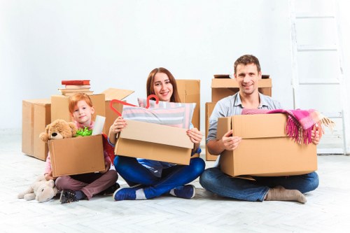 House movers preparing a local home move in St Johns