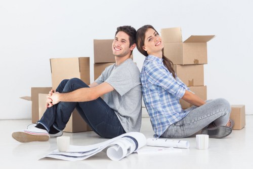 Careful loading of boxes and furniture for a St Johns move