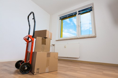 Careful packing of fragile items for transport